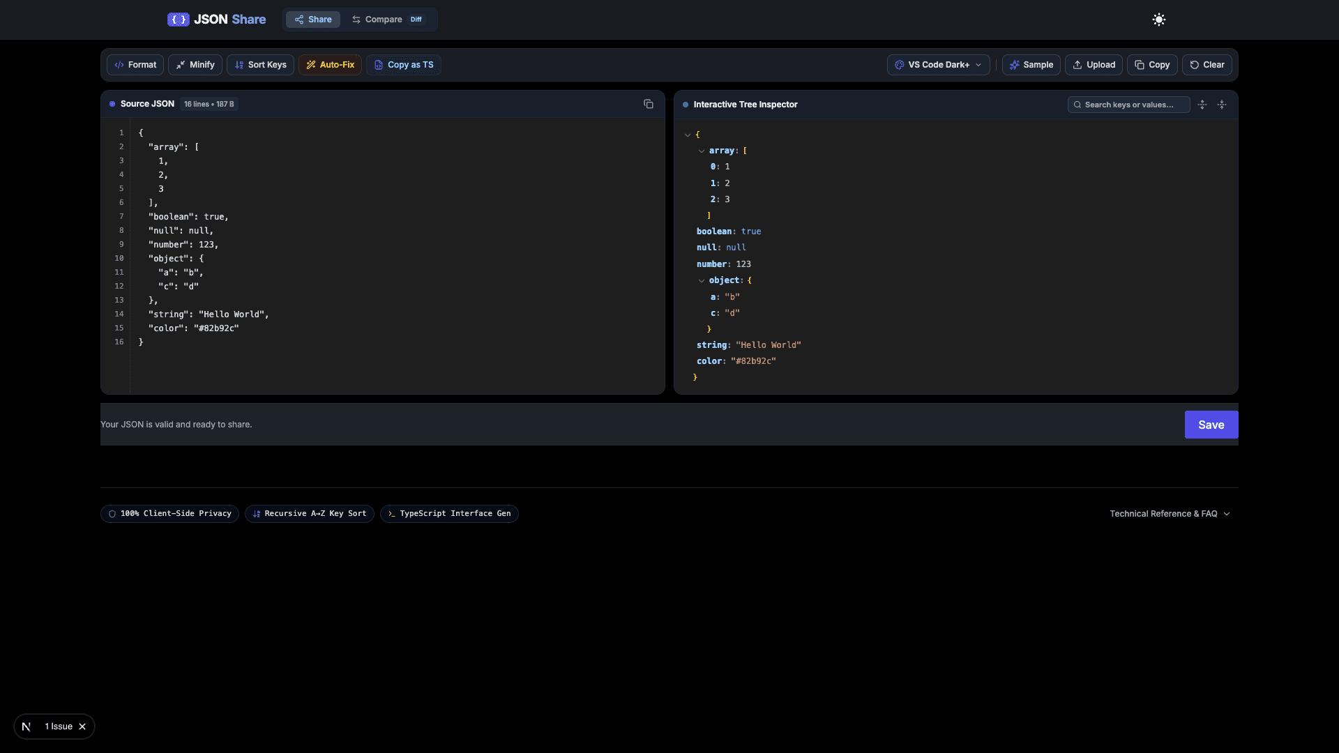 JSONShare